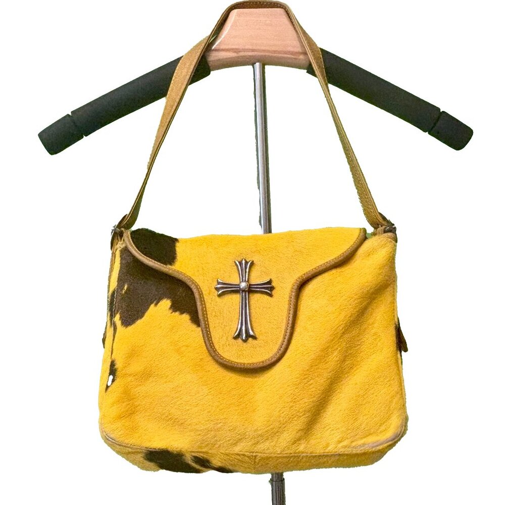 Chrome Hearts Vintage Yellow HARAKO Cross Bag